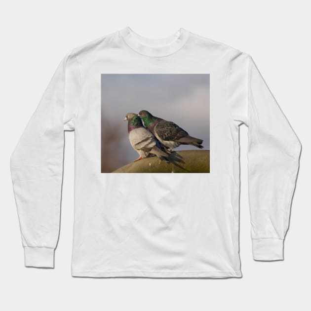 Pigeon Fancier Long Sleeve T-Shirt by Nigdaw